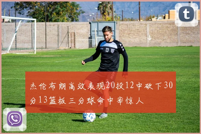 杰伦布朗高效表现20投12中砍下30分13篮板三分球命中率惊人